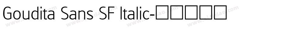 Goudita Sans SF Italic字体转换